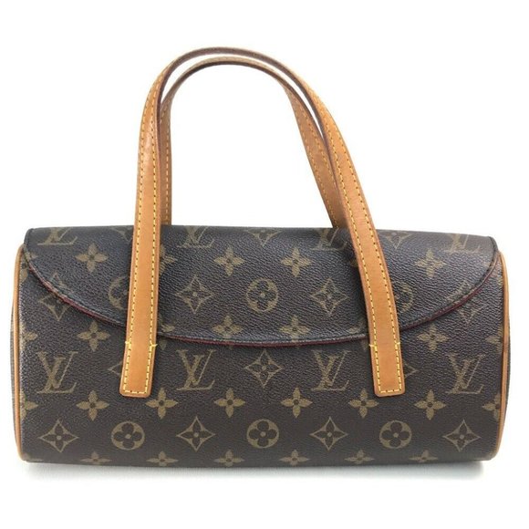 LOUIS VUITTON Monogram Sonatine Width Hand Bag MonogramCanvas Brown - Picture 1 of 11